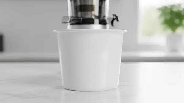 Dichte zeef voor de slowjuicer om sorbet te maken.