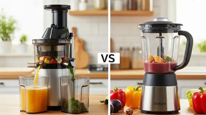 Een juicer en een blender; verschil tussen juicen en mixen.