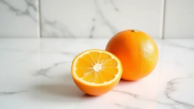Een hele en een halve sinaasappel.