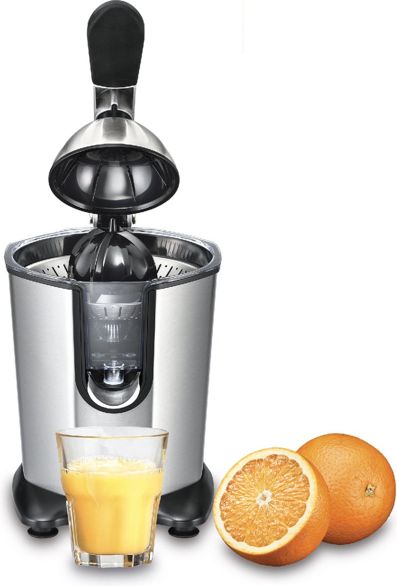 Solis Citrus Juicer 8453 Citruspers - Sinaasappelpers Elektrisch - Citroenpers Electrisch - 160 Watt - RVS Zilver