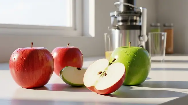 Rode en groene appels, perfect om te juicen met een sapcentrifuge.