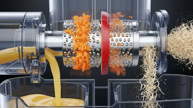 Duidelijk beeld van hoe een sapcentrifuge werkt.